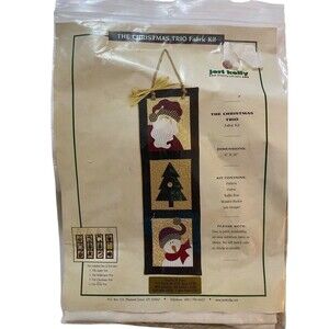 Jeri Kelly Christmas Trio Fabric Craft Kit New